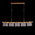 Люстра линейная с текстурными овальными абажурами Splendor Palace Style варинант исполнения - 2 | Loft Concept в Брянске