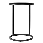 Кофейный столик круглый чёрный Compact Loft варинант исполнения - 1 | Loft Concept в Брянске