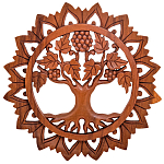 Панно из дерева круглое Osier Panel With Trees варинант исполнения - 1 | Loft Concept в Брянске