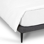 Кровать с большим мягким изголовьем Unity Dark Grey Bed варинант исполнения - 3 | Loft Concept в Брянске