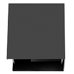 Уличный настенный светильник светодиодный формы куб черного цвета из металла Urban Minimalist варинант исполнения - 1 | Loft Concept в Брянске