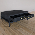 Кофейный стол Primo с двумя ящиками Черный дуб варинант исполнения - 8 | Loft Concept в Брянске