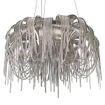 Люстра подвесная круглая с изогнутыми металлическими дугами и ниспадающими цепочками 65 см Atlantis Chain варинант исполнения - 16 | Loft Concept в Брянске