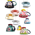 Подвесные светильники в виде чаши с цветочным орнаментом Flower Reversal варинант исполнения - 2 | Loft Concept в Брянске