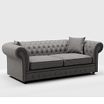 Мебельная ткань Шенилл серый цвет 142 см T4-46 варинант исполнения - 7 | Loft Concept в Брянске