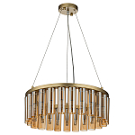 Люстра со стеклянными цилиндрическими плафонами Luminous Cylinders Amber Round варинант исполнения - 2 | Loft Concept в Брянске