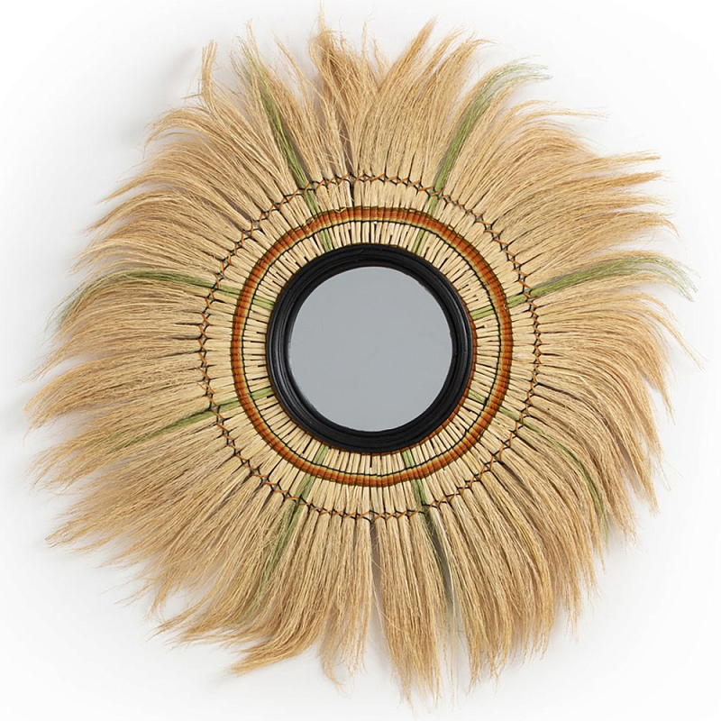 Зеркало с бахромой WICKER MIRROR 100 Бежевый Зеркало с бахромой WICKER MIRROR 100 Бежевый в Брянске | Loft Concept