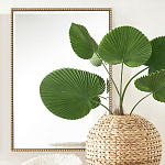 Зеркало прямоугольное в фактурной золотой раме Reflective Fabric варинант исполнения - 5 | Loft Concept в Брянске