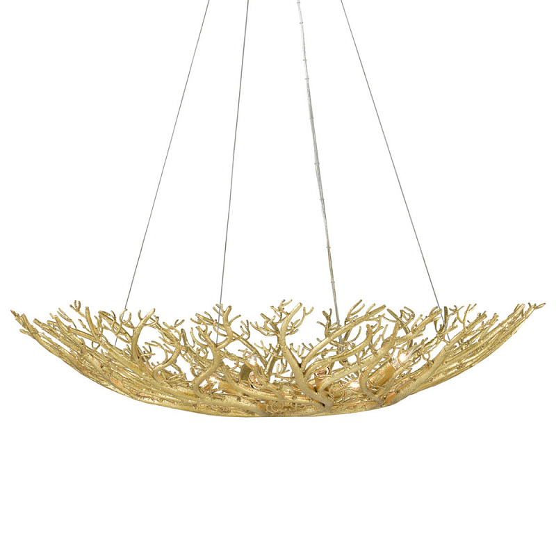 Люстра в форме золотой чаши из кораллов Coral Decor Золотой Люстра в форме золотой чаши из кораллов Coral Decor Золотой в Брянске | Loft Concept