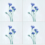 Плитка с узором Васильки варинант исполнения - 1 | Loft Concept в Брянске