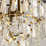 Люстра многоярусная с овальными прозрачными подвесками 36 см Harmonica варинант исполнения - 9 | Loft Concept в Брянске