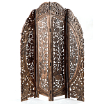 Ширма с  орнаментом ручная резьба Indian Antique Furniture варинант исполнения - 1 | Loft Concept в Брянске