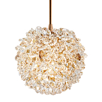 Подвесной хрустальный светильник шарообразной формы Amber Crystal Hanging Light 12 варинант исполнения - 1 | Loft Concept в Брянске