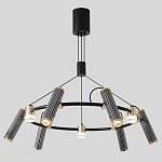 Люстра круглая с 9-ю цилиндрическими плафонами на магнитном креплении Bronze Concert варинант исполнения - 3 | Loft Concept в Брянске