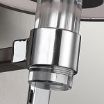 Бра цвета хром с белым цилиндрическим стеклянным плафоном Feiss варинант исполнения - 4 | Loft Concept в Брянске