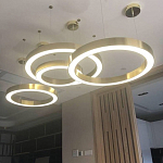 Люстра Light Ring Horizontal Латунь варинант исполнения - 2 | Loft Concept в Брянске