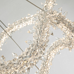 Двухъярусная кольцевая люстра с хрустальным декором Gilbertine Crystal Wavy Ring Chandelier варинант исполнения - 4 | Loft Concept в Брянске