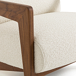 Кресло Avalon White Boucle из массива ореха варинант исполнения - 5 | Loft Concept в Брянске