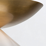 Подвесной светильник латунного цвета с конусовидным белым плафоном Quintiesse варинант исполнения - 12 | Loft Concept в Брянске