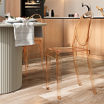 Прозрачный стул с янтарным оттенком LOUIS GHOST CHAIR варинант исполнения - 8 | Loft Concept в Брянске