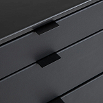 Комод из металла и кожи Guarin Chest of Drawers варинант исполнения - 5 | Loft Concept в Брянске