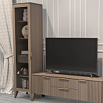 Витрина левая 1-дверная с ящиком и 5-ю полками Harper Line варинант исполнения - 2 | Loft Concept в Брянске