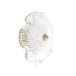 Бра в форме прозрачного стеклянного цветка с рельефной текстурой Textured Glass варинант исполнения - 1 | Loft Concept в Брянске