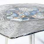 Кофейный стол со столешницей из агата Agate Design Blue  варинант исполнения - 2 | Loft Concept в Брянске