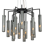 Люстра со стеклянными цилиндрическими плафонами Luminous Cylinders Smoky варинант исполнения - 1 | Loft Concept в Брянске