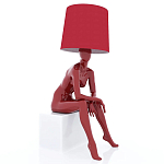 Лампа MANNEQUIN LAMP с абажуром девушка на кресле варинант исполнения - 1 | Loft Concept в Брянске