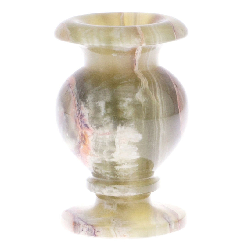 Ваза настольная из натурального оникса Onyx Vase Бежевый Ваза настольная из натурального оникса Onyx Vase Бежевый в Брянске | Loft Concept