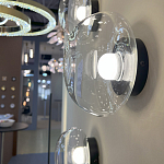 Бра с куполообразным плафоном и черным металлическим основанием Flos Wireline Lighting варинант исполнения - 2 | Loft Concept в Брянске