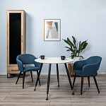 Шкаф-витрина в стиле лофт с чёрной стеклянной дверью Urban Style Space варинант исполнения - 6 | Loft Concept в Брянске