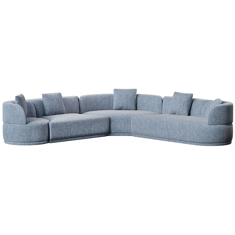 Угловой модульный диван Calypso с поворотным механизмом  Голубой в Брянске | Loft Concept 