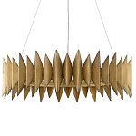 Люстра круглая с фактурным абажуром Graduated Heights варинант исполнения - 2 | Loft Concept в Брянске