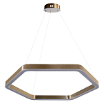 Люстра подвесная светодиодная в форме шестиугольника Диаметр 80 см Hexagon Horizontal варинант исполнения - 1 | Loft Concept в Брянске