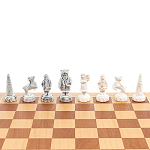 Шахматы Северные народы в ларце из натурального бука Decorative Thematic Chess варинант исполнения - 4 | Loft Concept в Брянске