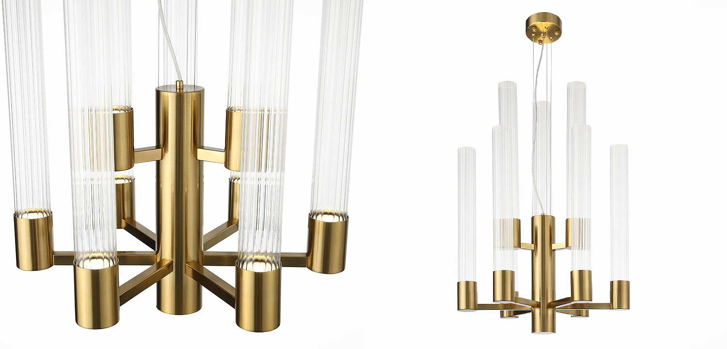 Люстра Jenae Glass Tubes Chandelier 9 Люстра Jenae Glass Tubes Chandelier 9 - Loft-Concept в Брянске