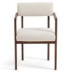 Кресло обеденное Alcove White Boucle из массива ореха варинант исполнения - 2 | Loft Concept в Брянске