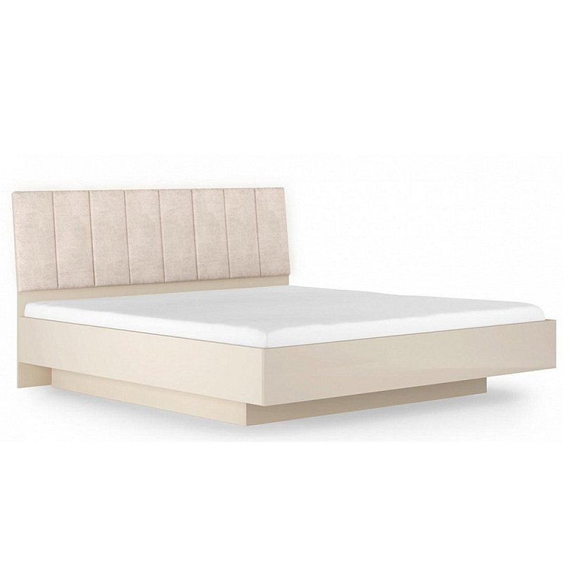 Кровать двуспальная с подъёмным основанием Satin Furniture 2 Бежево-серый Кровать двуспальная с подъёмным основанием Satin Furniture 2 Бежево-серый в Брянске | Loft Concept