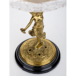 Чаша стеклянная прозрачная на бронзовой подставке с фигуркой девушки Eden Garden варинант исполнения - 4 | Loft Concept в Брянске