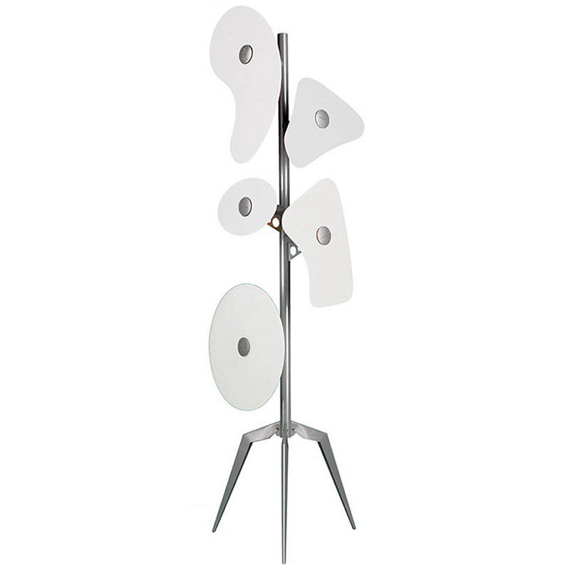 Торшер Orbital Floor Lamp White Хром Белый Торшер Orbital Floor Lamp White Хром Белый в Брянске | Loft Concept