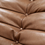 Дизайнерский кожаный диван коричневый без подлокотников Aveline Leather Sofa варинант исполнения - 5 | Loft Concept в Брянске