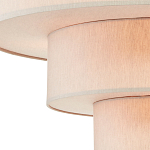 Люстра круглая трехъярусная с тканевыми абажурами Light Soft Glow варинант исполнения - 2 | Loft Concept в Брянске