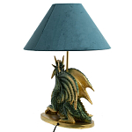 Настольная лампа с абажуром Дракон Green Dragon Синий абажур варинант исполнения - 4 | Loft Concept в Брянске
