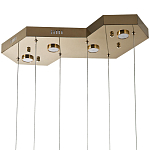 Люстра c 6-ю стеклянными плафонами золото Sparkling Bubbles Tube Gold Hanging Lamp варинант исполнения - 3 | Loft Concept в Брянске