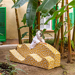 Дизайнерский модульный диван волнистой формы с цветным принтом Poltronova Superonda Sofa варинант исполнения - 22 | Loft Concept в Брянске