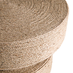 Приставной стол с отделкой из джута Juti D35 см варинант исполнения - 4 | Loft Concept в Брянске