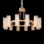 Люстра круглая с текстурными цилиндрическими плафонами Glimpse варинант исполнения - 5 | Loft Concept в Брянске