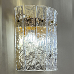 Бра с вертикальными рельефными стеклянными вставками Textured Glass варинант исполнения - 2 | Loft Concept в Брянске